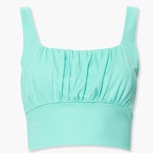 NWOT Rue 21 Sleeveless Shirred-Bust Crop Top